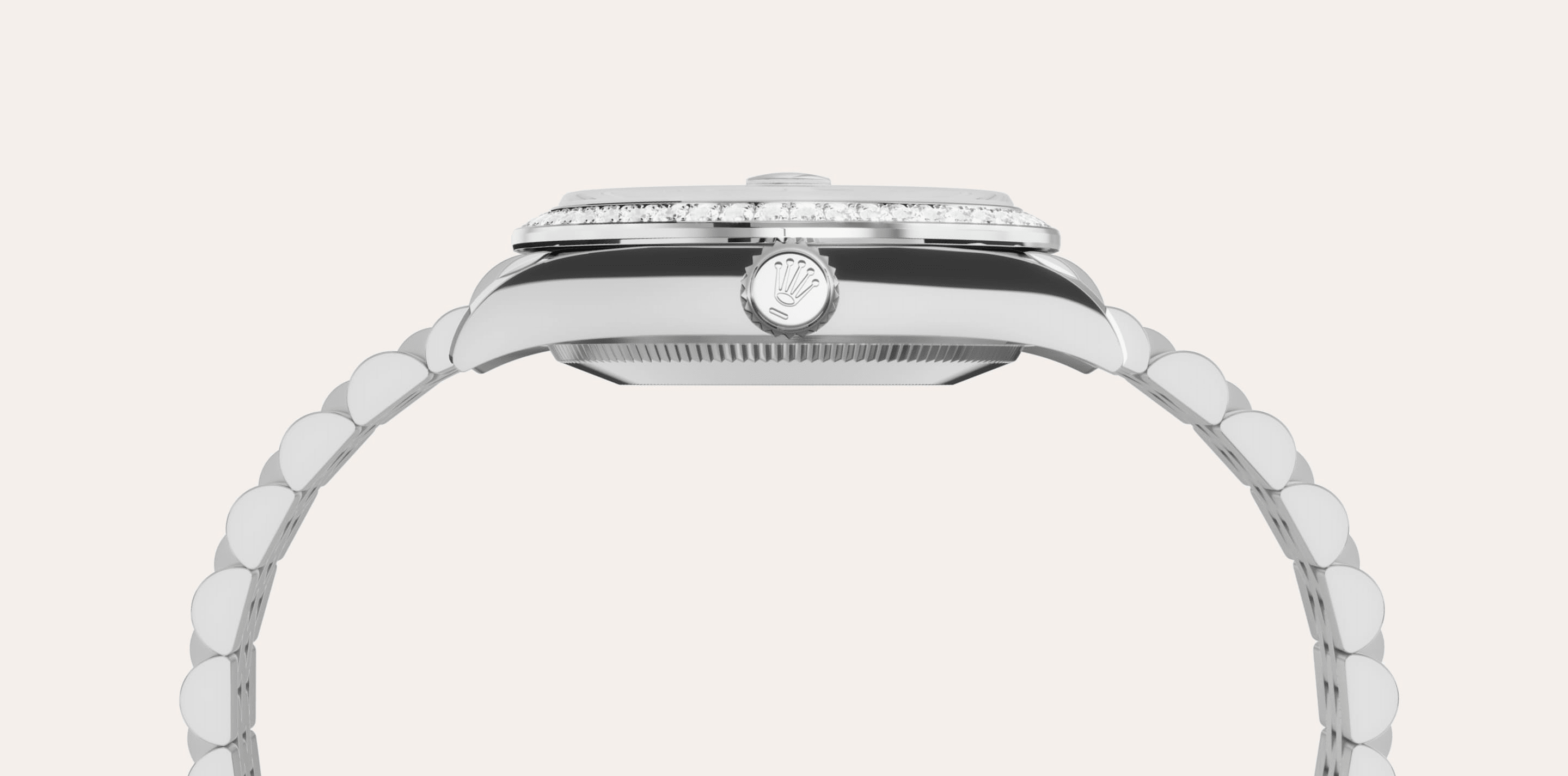 Rolex Datejust 31 in White Rolesor - combination of Oystersteel and white gold, M278384RBR-0008 - Bucherer