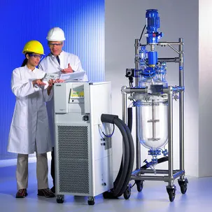 TCU with 50 liter glass reactor TCU with 50 liter glass reactor
