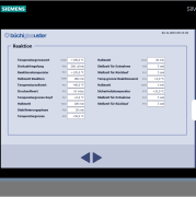 PLC controller parameter settings screen PLC controller parameter settings screen