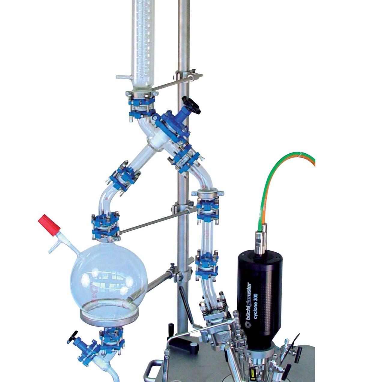 Distillazione sotto vuoto, condensatore a riflusso, ricevitore Distillazione sotto vuoto, condensatore a riflusso, ricevitore