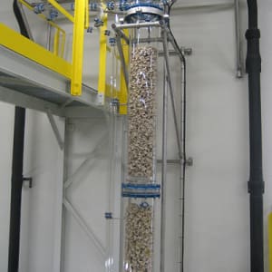 DN400 column with ceramic saddle packing DN400 column with ceramic saddle packing