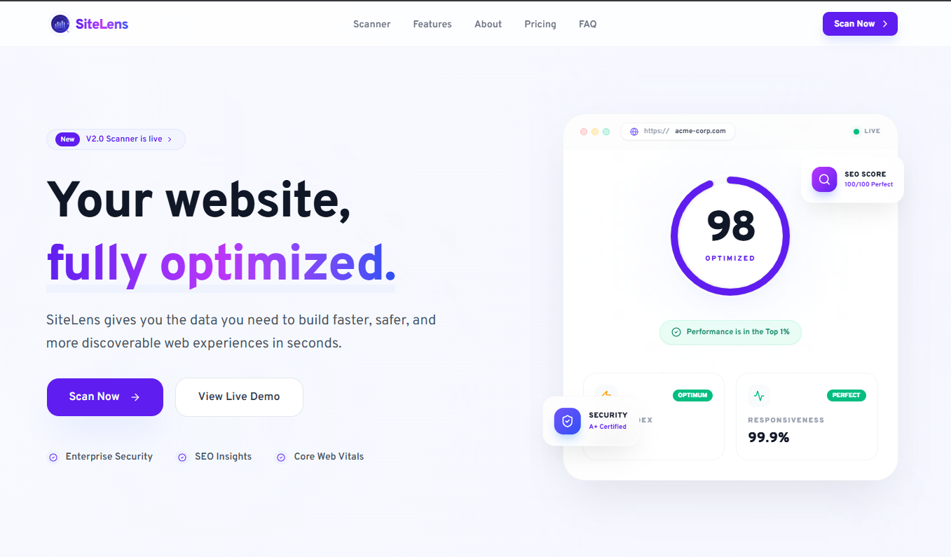 Homepage Screen