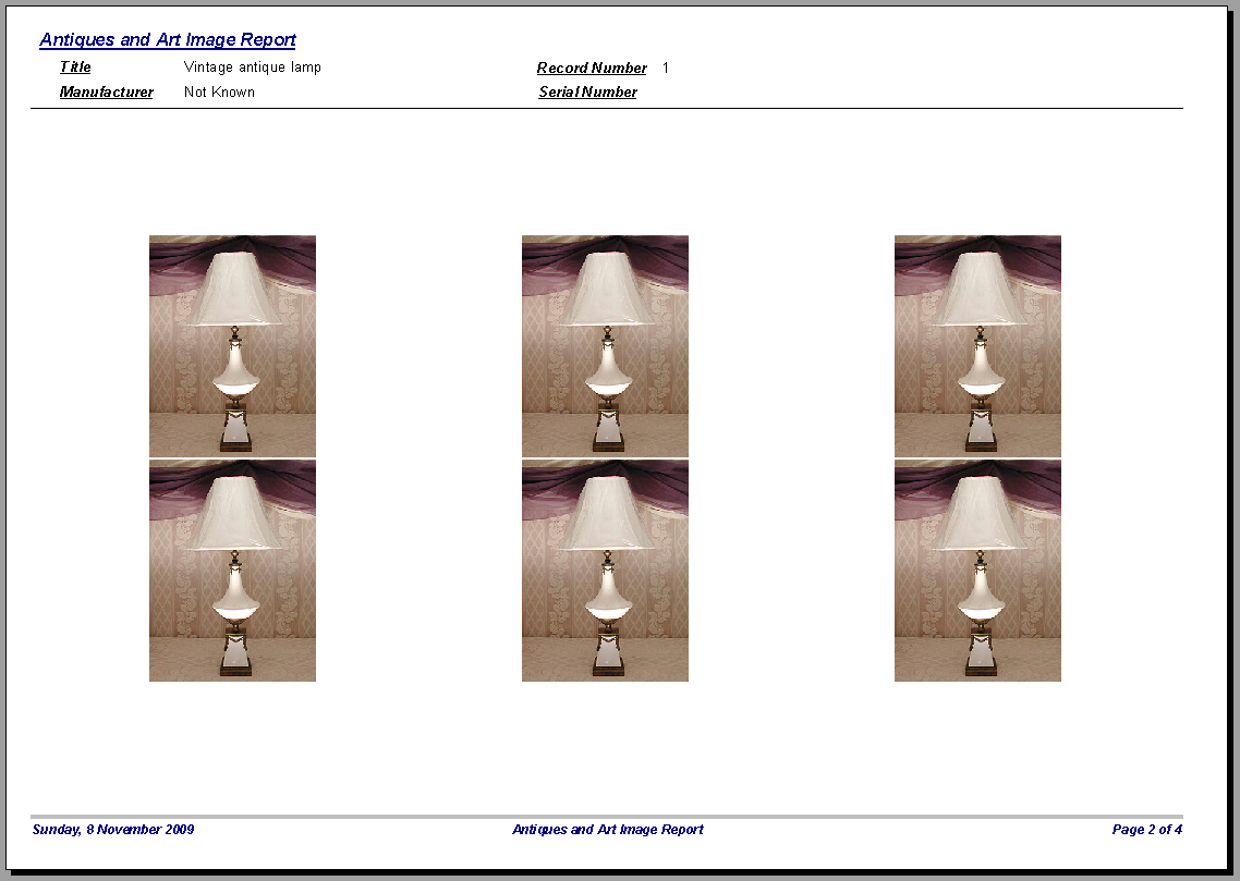 Art Antiques Cataloging Database Software CDROM for Windows