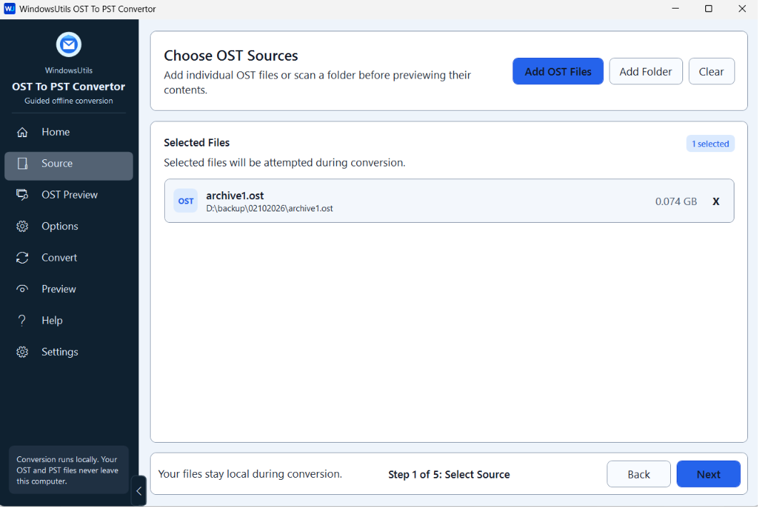 Configure Processing Parameters & Filters