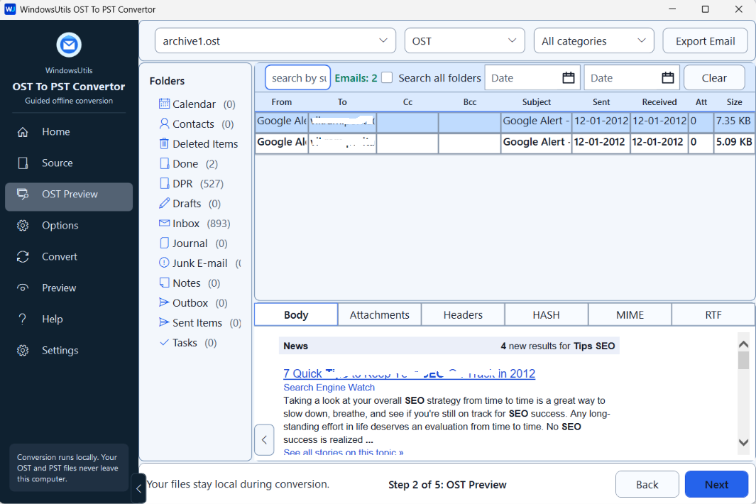 Process & Save Output