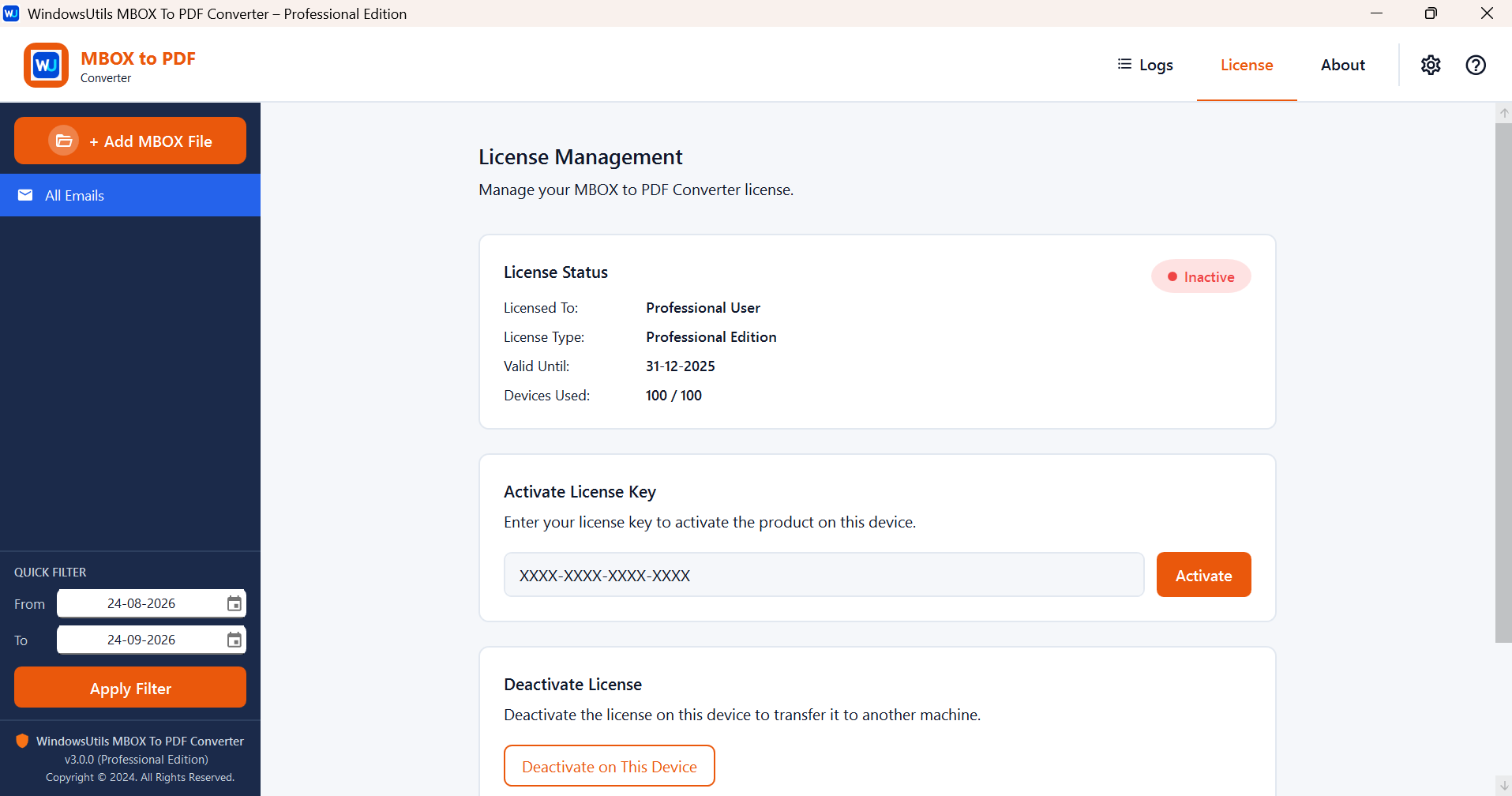 MBox to PDF Converter - Import and Manage MBOX Files