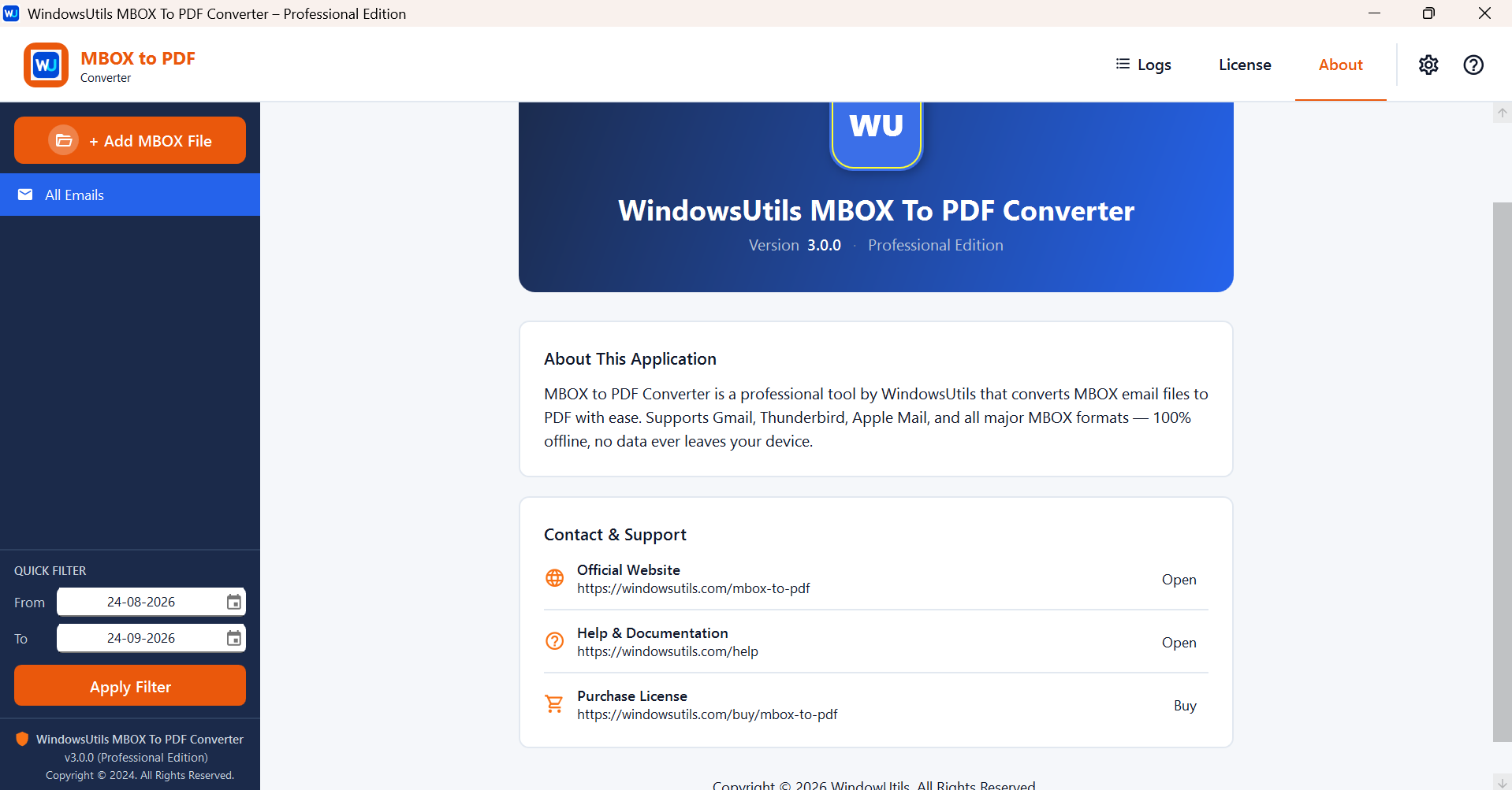 MBox to PDF Converter - Preview Emails Before PDF Conversion