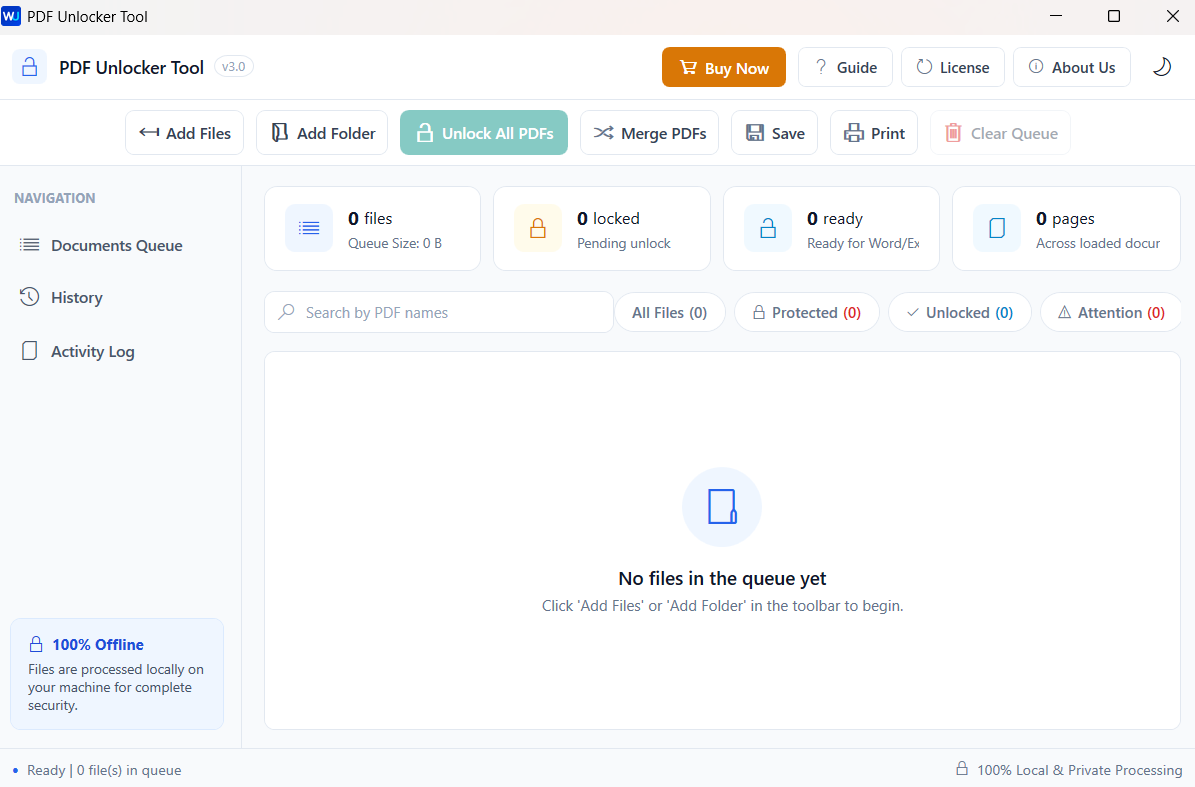 PDF Tools - Main Interface