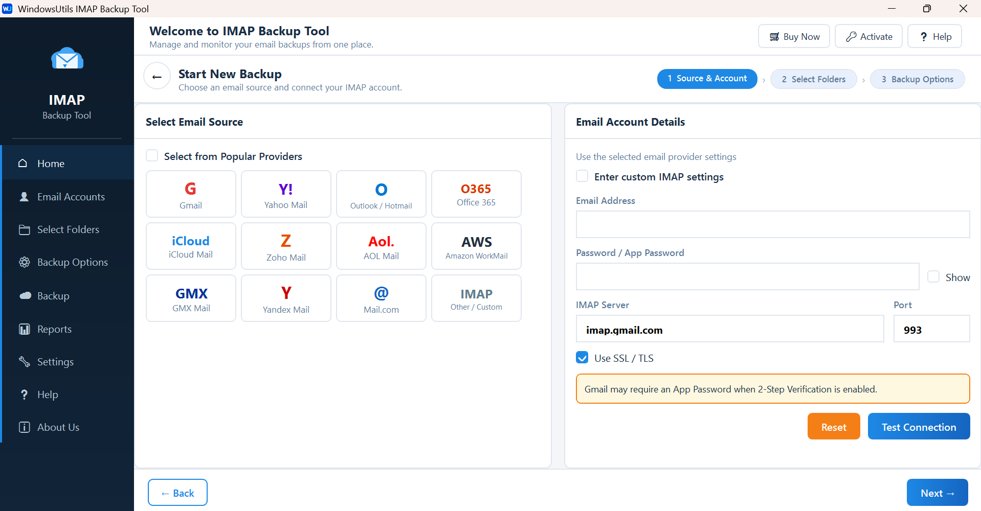 IMAP Backup Software - 