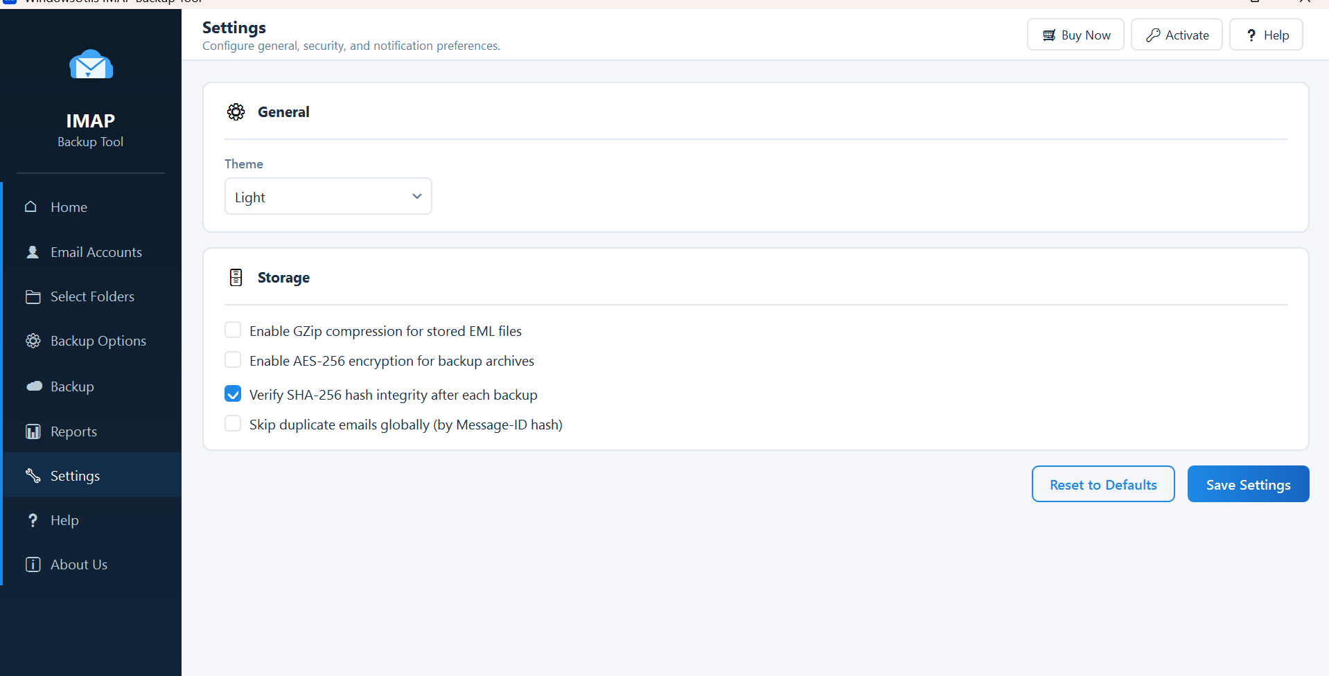 IMAP Backup Software - 