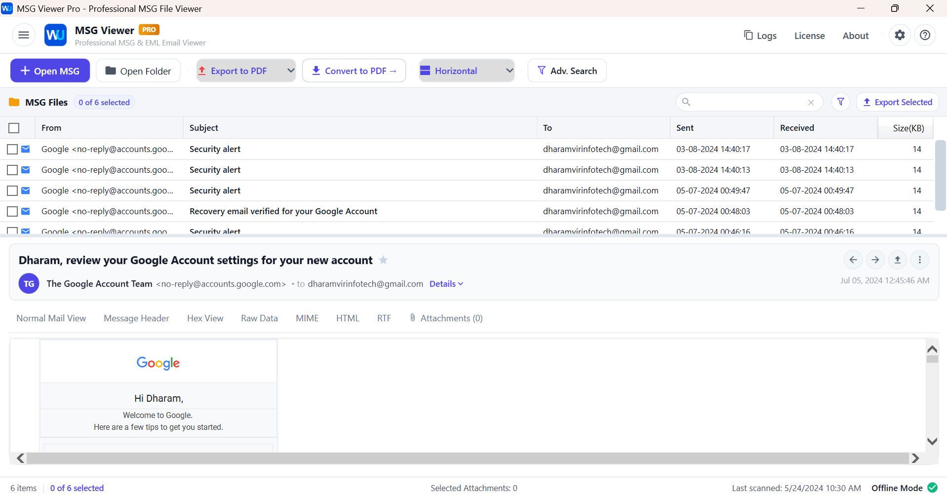 MSG Viewer Pro  - 