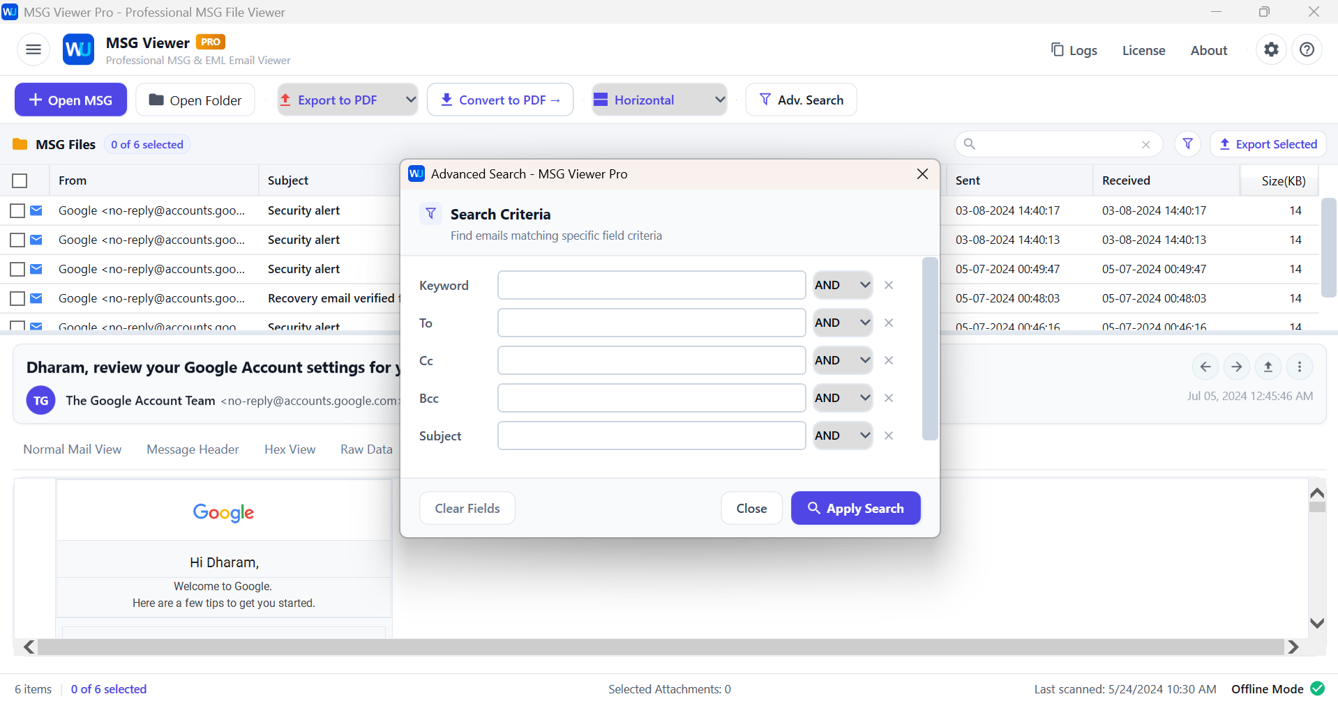 MSG Viewer Pro  - 