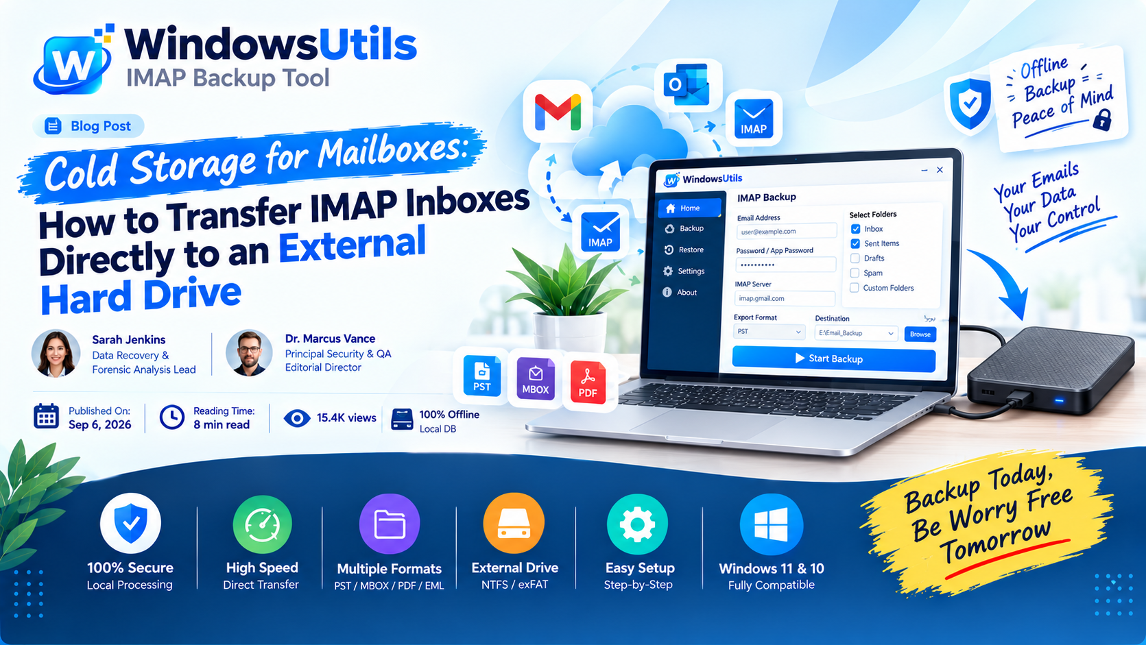 Cold Storage for Mailboxes: How to Transfer IMAP Inboxes Directly to an External Hard Drive