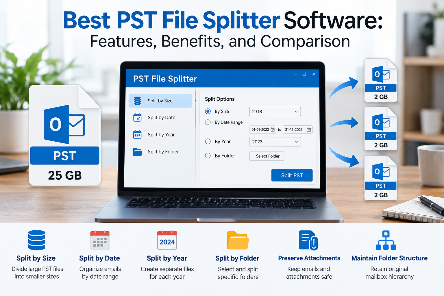 Best PST File Splitter Software: Features, Benefits, and Comparison