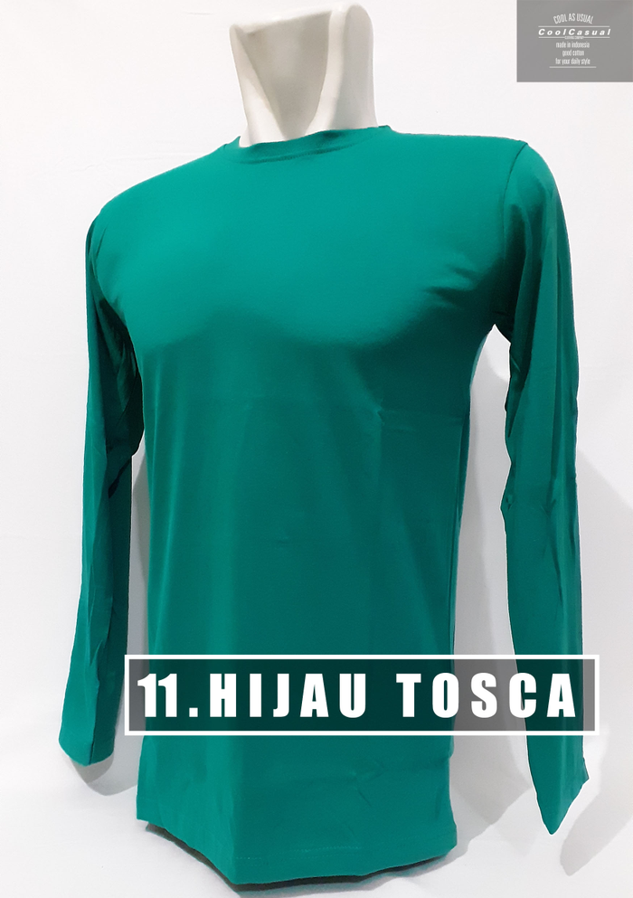 Jual Kaos Polos  Warna  Hijau Tosca  Kaos Polos  Warna  Hijau 