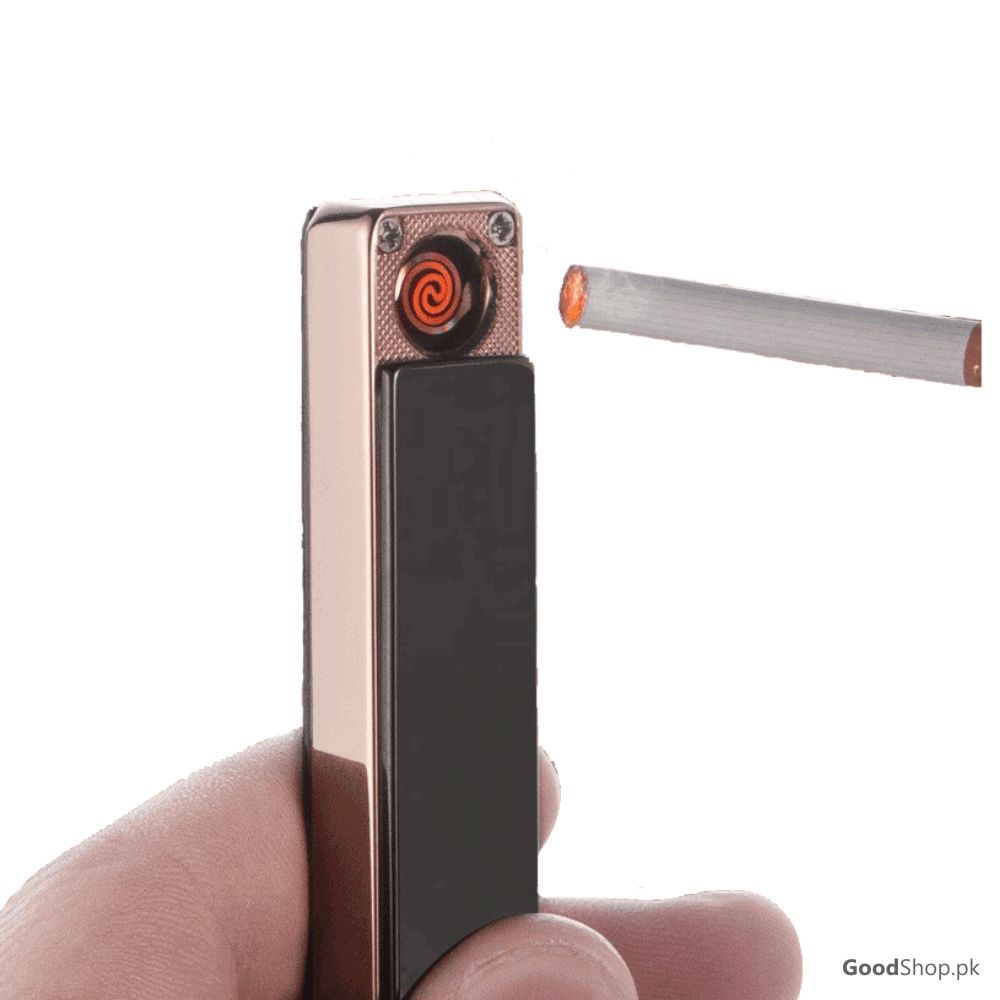 USB Electronic Lighter Portable Flameless Cigarette Lighter (Black)