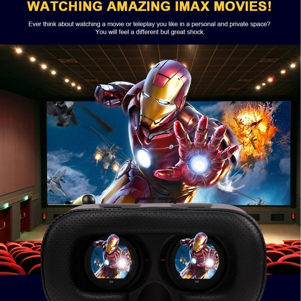 VR BOX Virtual Reality Headset Glasses Anti-Radiation Adjustable Screen Headband 2021 Latest VR Box