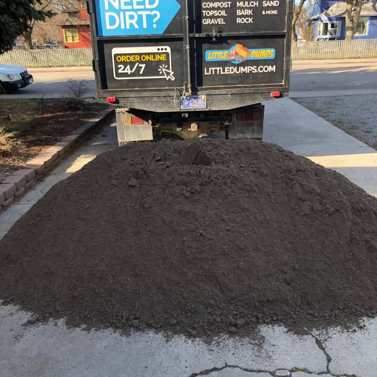 Image of a Screened Topsoil Delivery dump