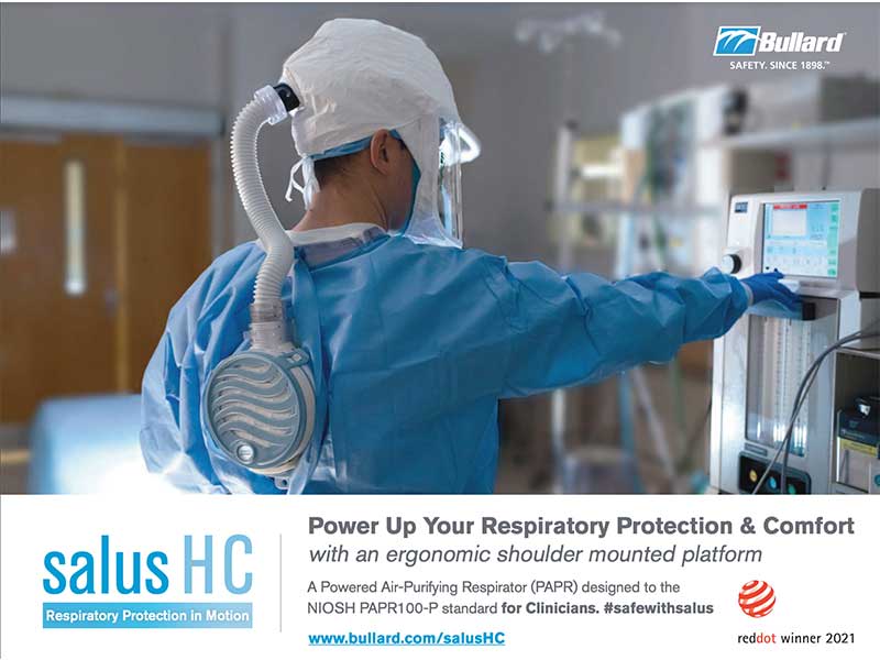 BULLARD INTRODUCES SALUS-HC POWERED AIR-PURIFYING RESPIRATOR (PAPR)