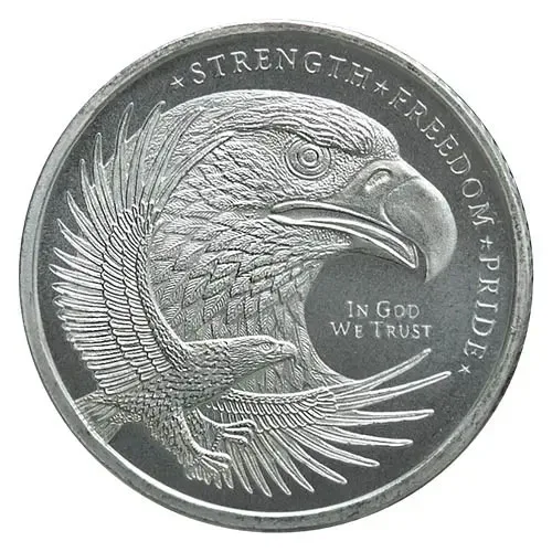 1/10 oz GSM Eagle Silver Round (New)