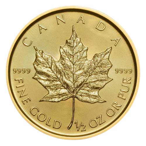 2022 1/2 oz Canadian Gold Maple Leaf Coin