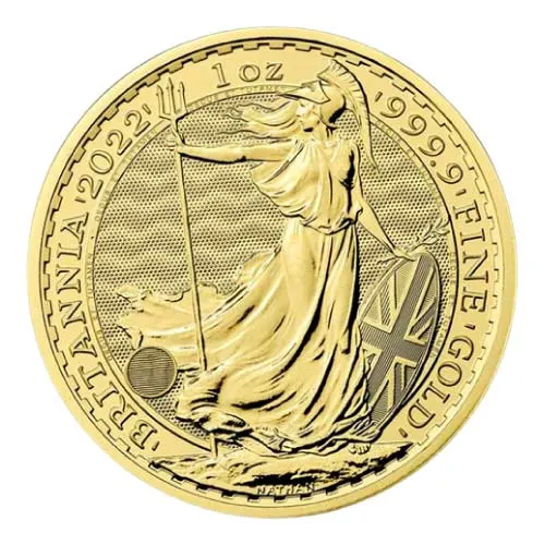 2022 1 oz British Gold Britannia Coin