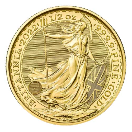 2022 1/2 oz British Gold Britannia Coin