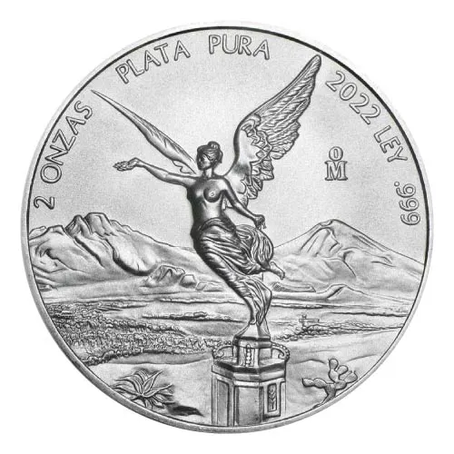 2022 Mexico 2 oz Silver Libertad BU