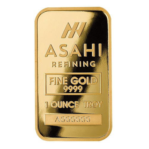 1 oz Asahi Gold Bar (New w/ Assay)