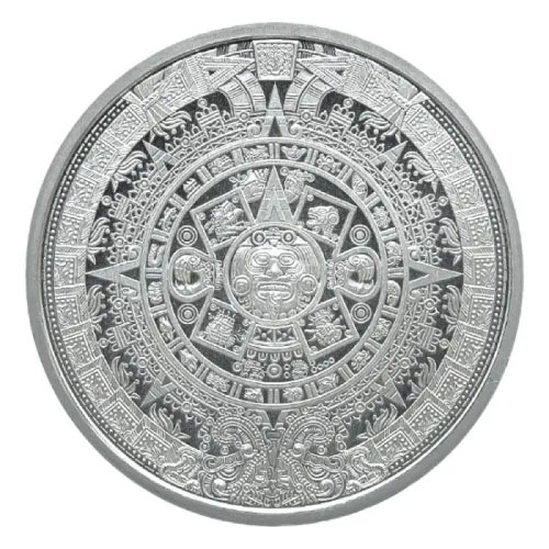 1/2 oz Aztec Calendar Silver Round (New)