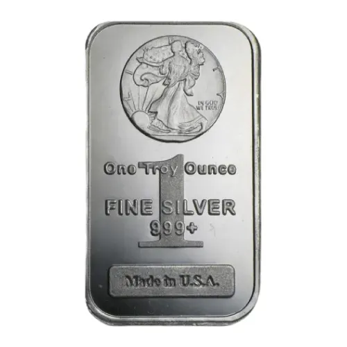 1 oz HM Walking Liberty Silver Bar (New)