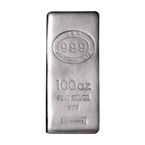 100 oz JBR Silver Bar (New)