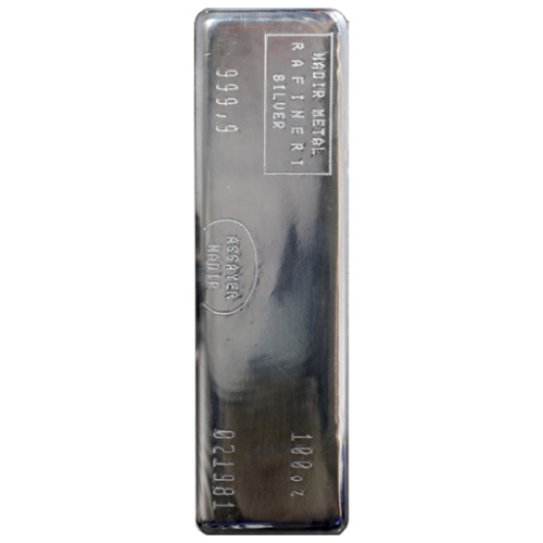 100 oz Nadir Refinery Silver Bar (New)