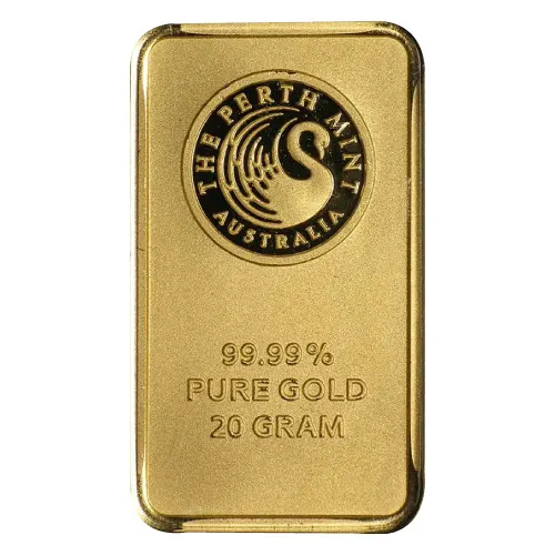 20 Gram Perth Mint Gold Bar (New w/ Assay)