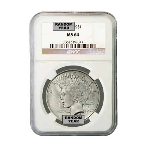 Silver Peace Dollar NGC MS64 (Random)