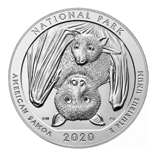 2020 5 oz ATB National Park of American Samoa Silver Coin