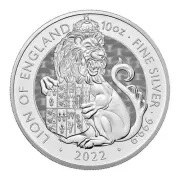 2022 10 oz British Silver Tudor Beasts Lion of England Coin (BU)