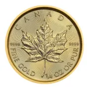 2022 1/4 oz Canadian Gold Maple Leaf Coin