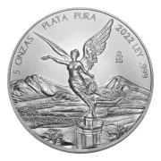 2022 Mexico 5 oz Silver Libertad BU