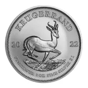 2022 1 oz South African Silver Krugerrand Coin (BU)