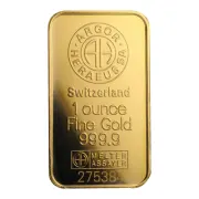 1 oz Argor Heraeus Gold Bar (New w/ Assay)