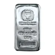 250 Gram Germania Mint Cast Silver Bar (New)