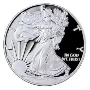 1 oz Proof American Silver Eagle Coin (Random Year, Box + CoA)