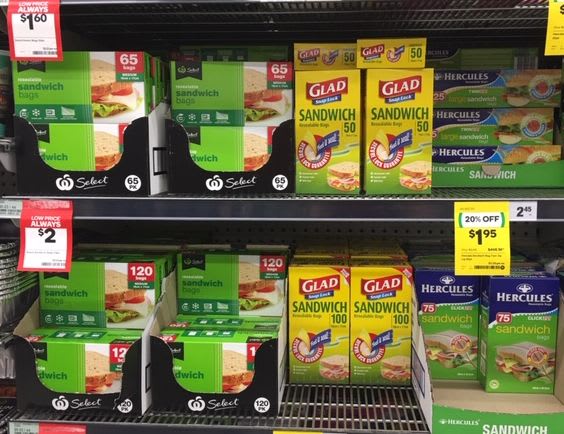zip lock bolsas woolworths