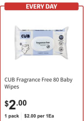 cub baby wipes coles