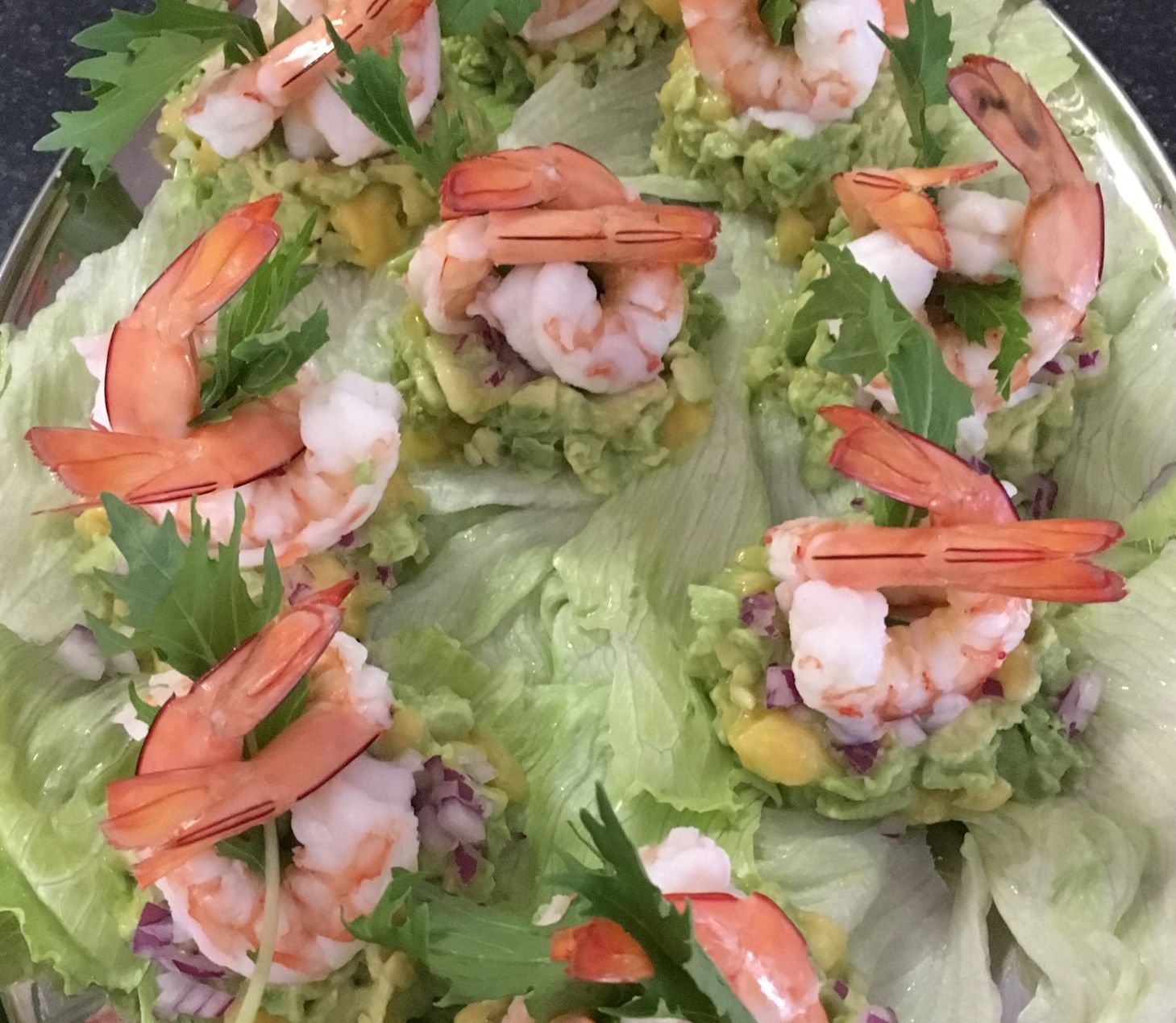 Pink Smashed Avocado Prawn and Smashed Avocado | bunch