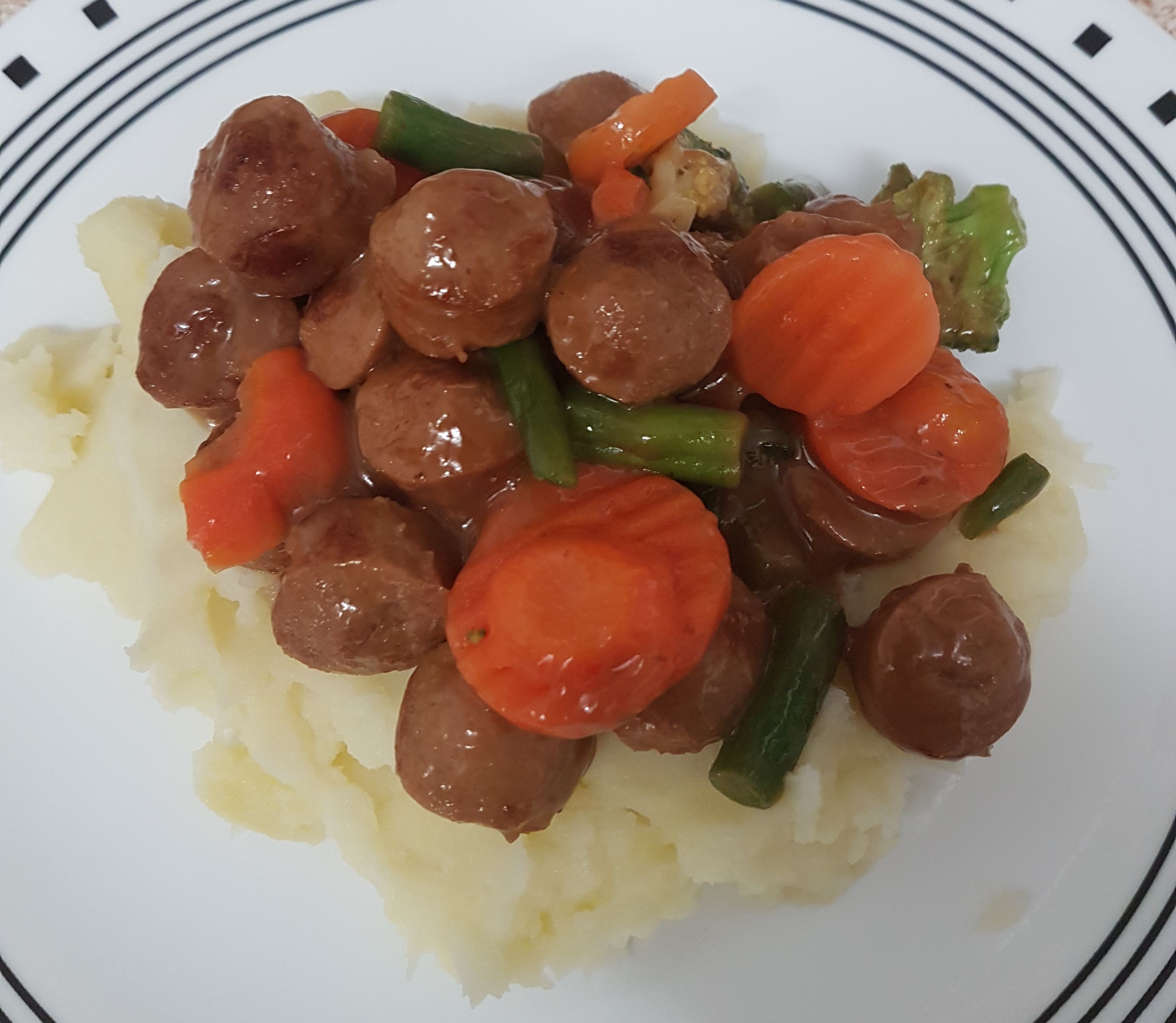 Gravy Sausage Casserole bunch