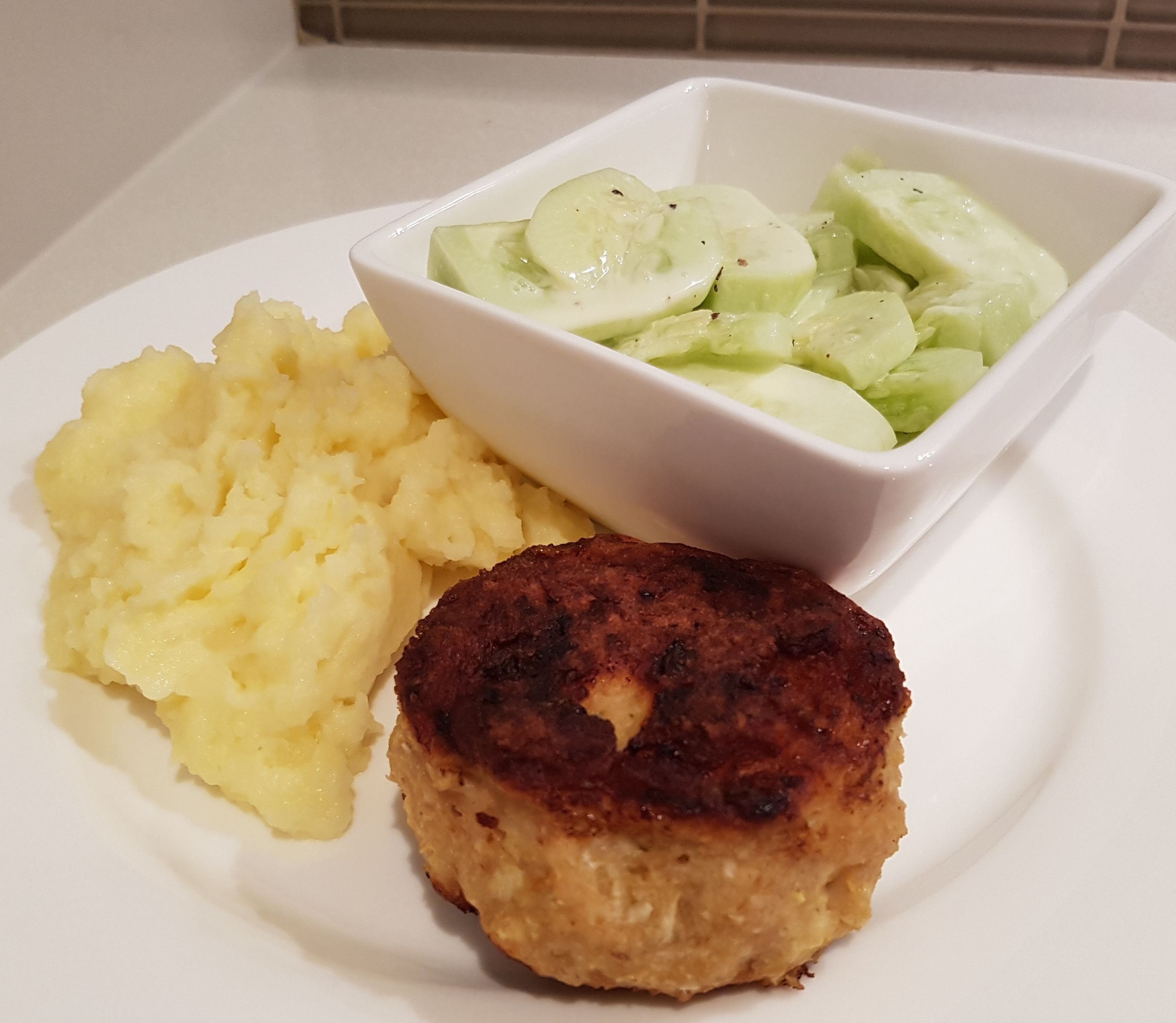 Delicious chicken rissoles! bunch