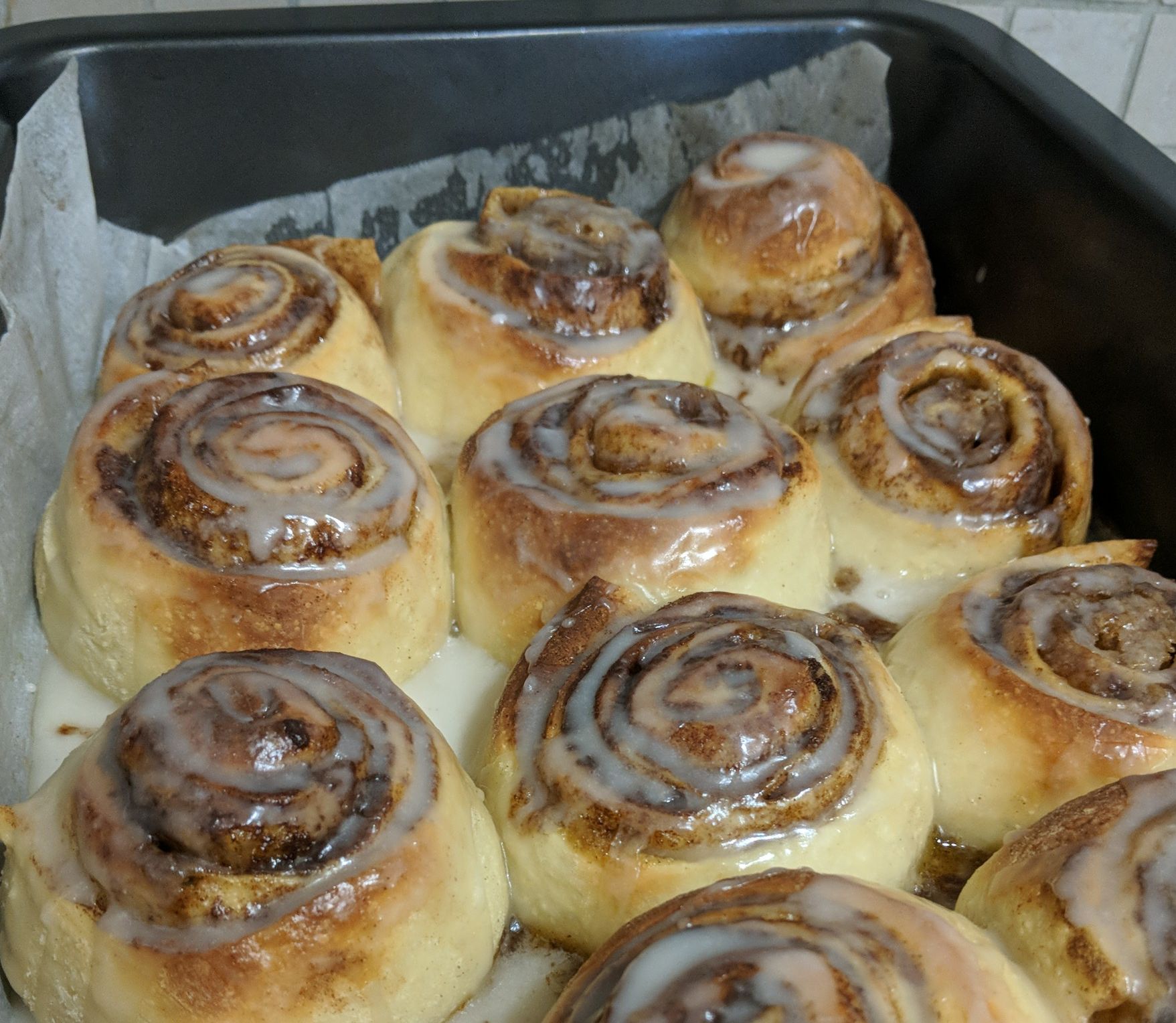 Sticky Cinnamon Buns bunch