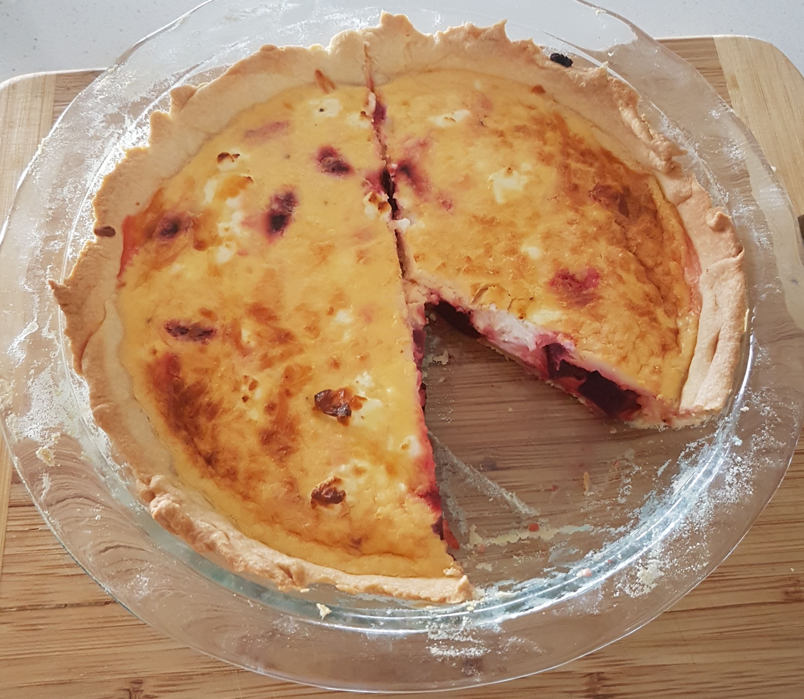 Beetroot and Goats cheese quiche bunch